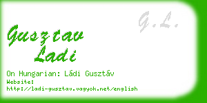 gusztav ladi business card
